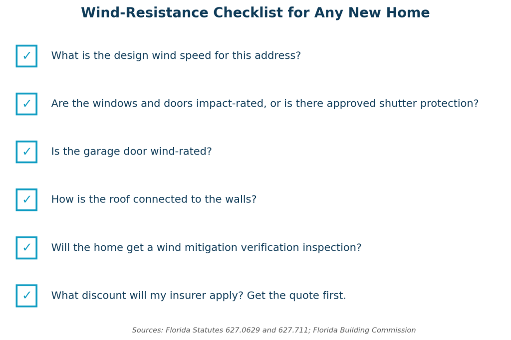Wind-resistance checklist for any new home